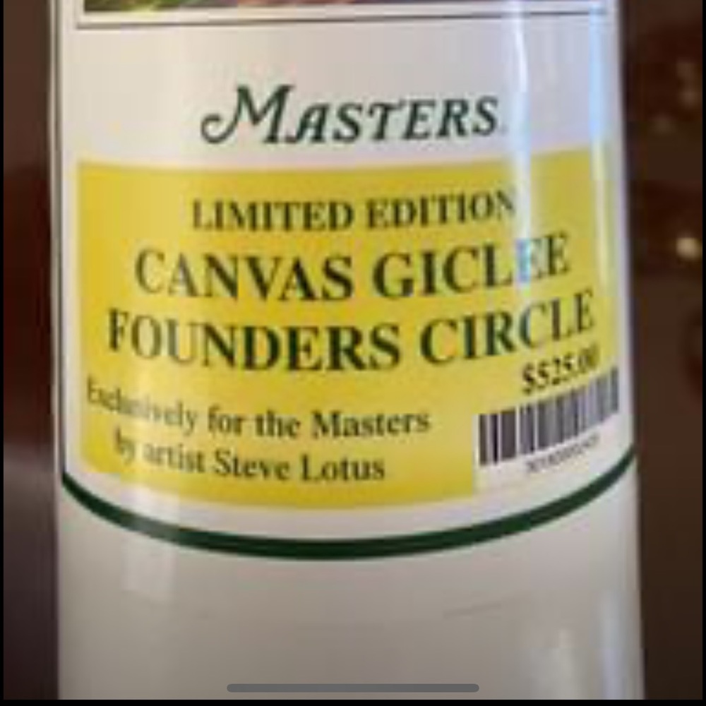 Masters found circle Limited addition canvas